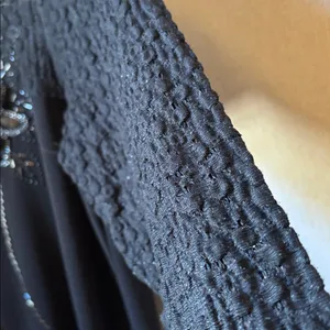 FINAL MARKDOWN Black Textured Floral Top XXL thumbnail 3
