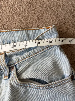 Vtg 90s Levi’s 521 jeans light wash tapered leg high rise thumbnail 7