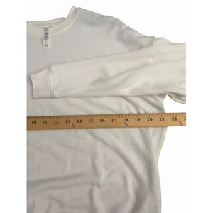 Alo Yoga Soho Pullover Women Size XS Ivory Longsleeve Crew Neck Sweater #T3-2 thumbnail 7