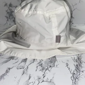 Athleta White Wide Brim Bucket Sun Hat Sunhat Women's One Size thumbnail 7
