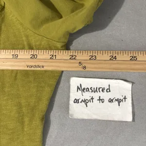 Habitat Knit Cardigan Size XL Chartreuse Green Open Front Artsy Lagenlook Boho thumbnail 9