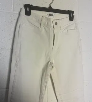 Paige Hoxton Ankle High Rise Skinny Jeans White Size 27 Made in USA thumbnail 1