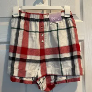 Stars Above Women’s Plaid Sleep Shorts NWT Size XXL thumbnail 1