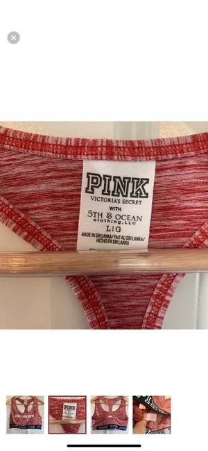 PINK University Of Arkansas Racerback Bra Top thumbnail 2