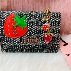 New Juicy Couture Black Beige/Liquorice Freshly Picked Camera Bag and Wallet Set thumbnail 9