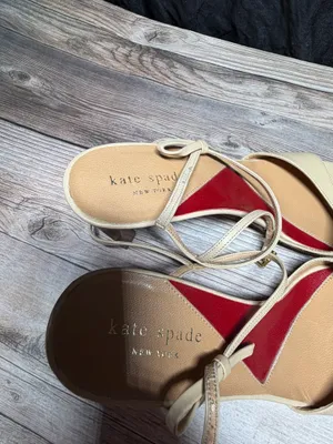 Kate spade beige open toe heels  thumbnail 2