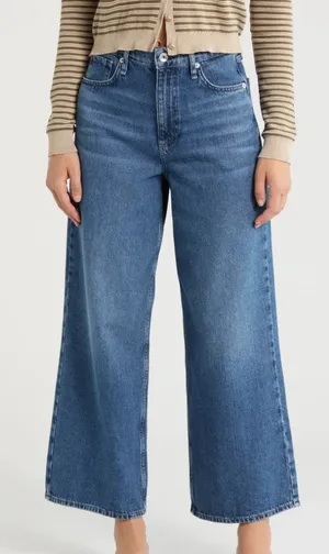 Rag & Bone Annie Lowry High Waist Ankle Wide Leg Jeans NWT Size 29 thumbnail 1