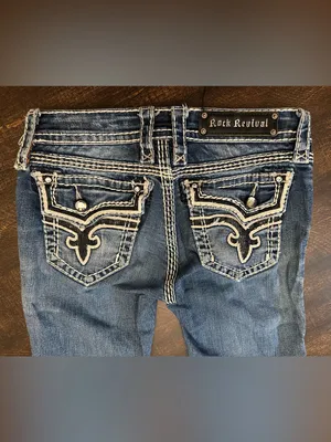 Rock Revival Women’s Kai Straight Leg Jeans-Size 26x32 thumbnail 2