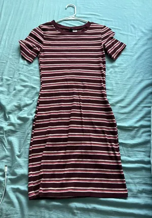 H&M Dress Bodycon Striped thumbnail 1