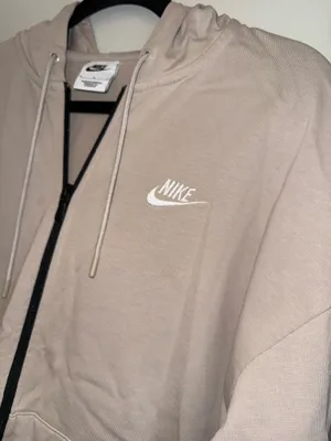 NIKE women’s Long Sleeve Fleece Zipper Active Hoodie sweater sz L ✨ thumbnail 7