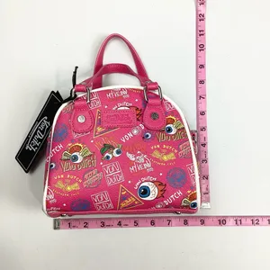 Von Dutch Hot Pink Jax Graphic Bowling Bag Hand Bag Crossbody NEW! Retail $149 thumbnail 10