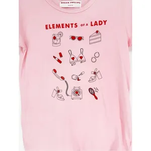 Megan Phillips Collection Elements of a Lady‎ Short Sleeve Tee M Pink Coquette thumbnail 4