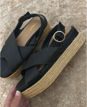 Bamboo Platform Sandals thumbnail 1