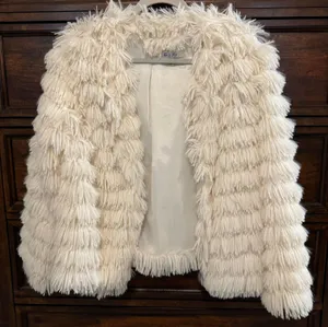 She + Sky Cream Faux Fur Coat thumbnail 1