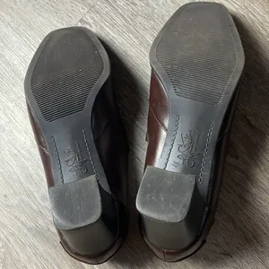 Life Stride Brown Leather Heeled Loafers Size 9 Medium thumbnail 10
