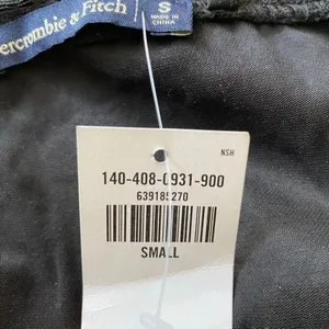 Abercrombie & Fitch NWT Black Velvet Lace Cami S Y2K Coquette Tank thumbnail 5
