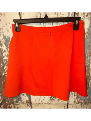J. Crew Skater Skirt size 6, red orange thumbnail 4