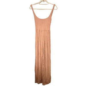 REFORMATION Kazu Ribbed Jumpsuit Tan‎ Sz Small thumbnail 4