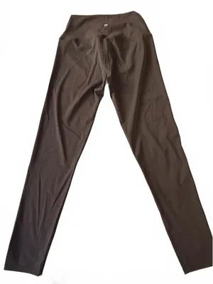 Lululemon Brown Matching Activewear Set Zip Jacket and High-Waist Leggings Size thumbnail 11