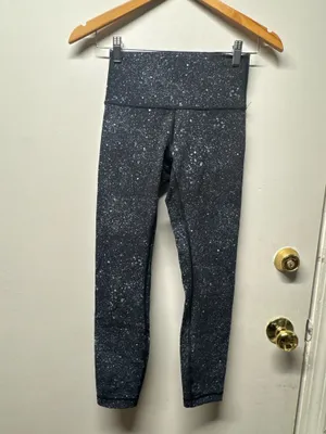 Lululemon Luminesce Splatter Ice Grey Black Align Crop 21 4 thumbnail 3