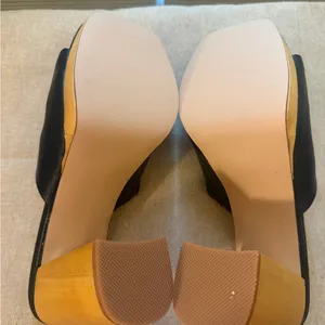 Steve Madden Black Leather Mules heels! Never worn new! thumbnail 5