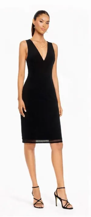 NWOT AFRM Ariana Sleeveless Midi Dress in Black thumbnail 1