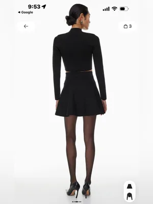 New With Tags Aritzia Babaton Sculpt Knit Elevator Skirt Sz L thumbnail 5