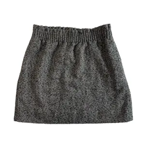 J.Crew Black White Tweed Mini Skirt Stretch Waist Women’s Size 6 Small thumbnail 3
