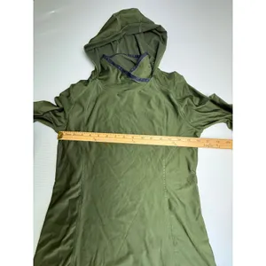 BCG Womens L Turbo Warmth‎ Olive Green Hoodie Pullover Long Sleeve Athletic Top thumbnail 3