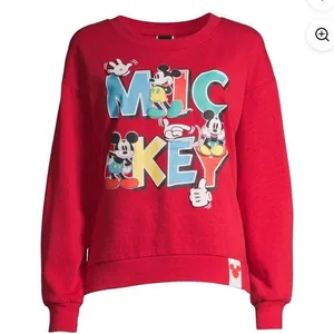 Disney Red Mickey Mouse Sweatshirt SZ:L thumbnail 1