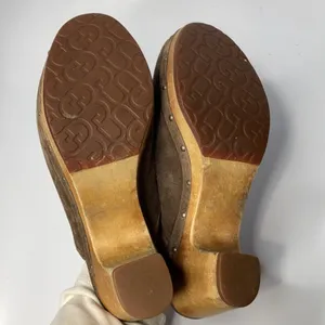 UGG Abbie espresso‎ suede leather clogs size 7 thumbnail 11