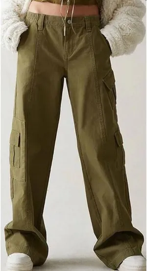 PacSun Low-Rise Puddle Pants Cargo thumbnail 1