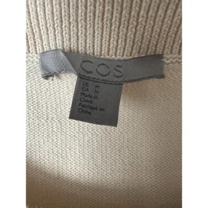 COS Oatmeal Mock Layered Crew Neck Sweater Medium Ruffle‎ Academia Preppy #V12-4 thumbnail 2