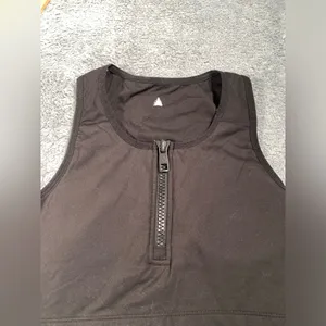 Vitality balance athletica Black Zip-Front sports bra thumbnail 2