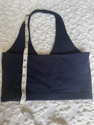 Brandy Melville John Galt Navy Halter Crop Top thumbnail 3