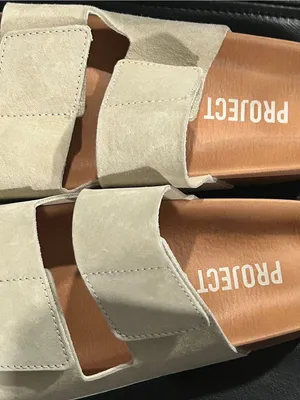 Project Slide Sandals in Light Taupe thumbnail 3