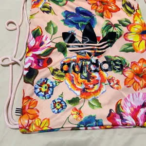 FARM Rio X Adidas Floralita Pink Floral Gym Sack / Backpack / Bag‎ 17.5" x 13.5" thumbnail 3