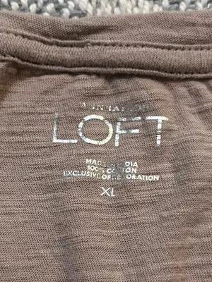 Loft / Ann Taylor Tan Shirt XL thumbnail 4
