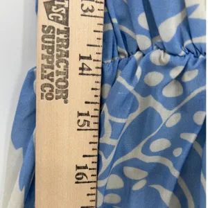 Indikah Blue White Floral Milkmaid Midi Maxi Dress Small Summer Boho Cottagecore thumbnail 9
