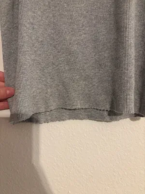 Brandy Melville Grey Ribbed Tank Top thumbnail 4