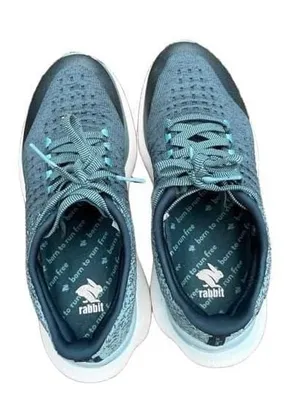 rabbit Dream Chaser Women's Blue Running Shoes worn twice. 9.5 w/ box thumbnail 3