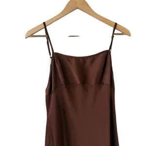 FREE PEOPLE Intimately As I Should Brown Slip Dress thumbnail 4