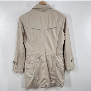 Columbia Omni-Shield Women's Jacket Beige‎ Lightweight Rain Coat Hooded Medium thumbnail 2
