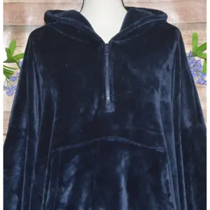 The Comfy Original Quarter-Zip Wearable Blanket Navy Blue One Size SO Soft Cozy thumbnail 6