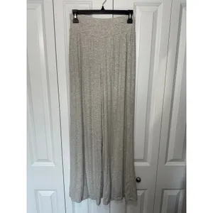 All in Motion Lounge Pants Womens XS Gray Wide Leg Ribbed High Waist Modal Soft thumbnail 2