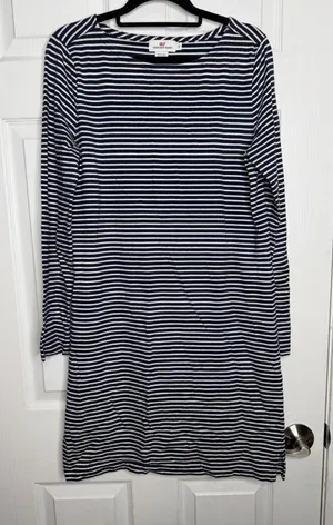 Vineyard Vines Blue/White Striped Nautical Dress Size Small thumbnail 1