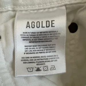 Agolde Women’s Riley Crop Straight Leg Sour Cream White Denim Jeans Size 28 thumbnail 10