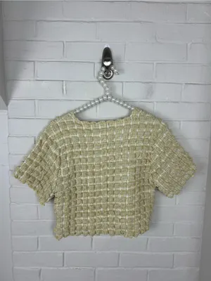 3.3 Field Trip Korean Streetwear Brand Cropped Bubble Top OSFM thumbnail 7