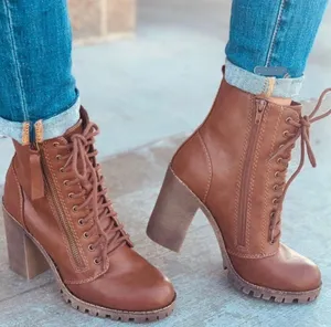 Soda Tan Combat Lace Up Boots thumbnail 1
