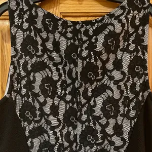 Maeve x Anthropologie Sirena Lilac & Black Lace‎ Fit & Flare Ruffle Dress Medium thumbnail 13